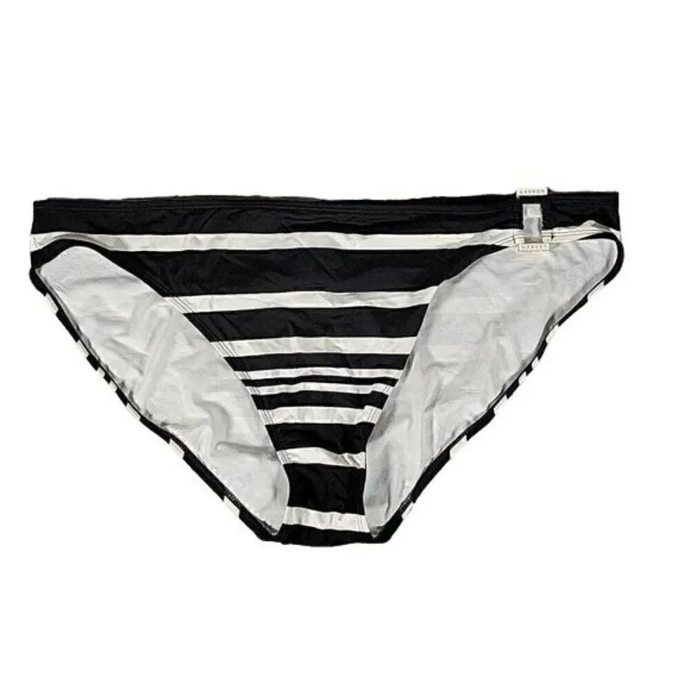 Ralph Lauren Striped Hipster Bikini Bottom Sz 16